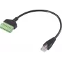 Renkforce RJ45-verkkoadapterikaapeli, RJ45-uros ruuviliitinlohkoon, 8P8C, 30 cm, musta RF-6443978