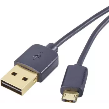 Renkforce USB 2.0 A - Micro-B reversibles -kaapeli 1 m musta