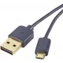 Renkforce USB 2.0 A - Micro-B reversibles -kaapeli 1 m musta