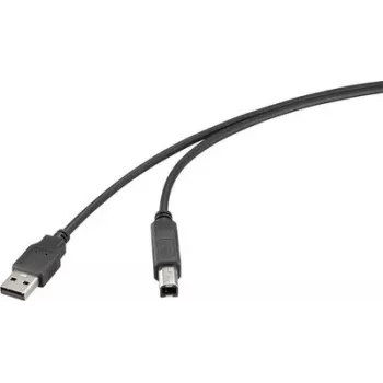 Renkforce USB 2.0 -kaapeli USB-A uros USB-B uros 2 m musta RF-6830428