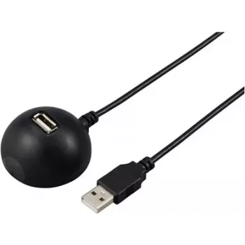 Renkforce USB 2.0 -jatkokaapeli USB-A uros USB-A naaras 1,5 m musta telakointiasema RF-5720418