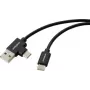 Renkforce USB 2.0 USB-C–USB-A-kaapeli 1 m musta RF-7116120