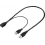 Renkforce USB 3.0 -jatkokaapeli USB-A uros USB-A naaras 0,5 m musta RF-5719752