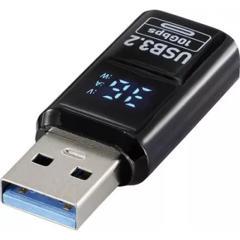 Renkforce USB 3.2 Gen 2 -adapteri, USB-A uros – USB-A naaras, 10 Gbps, musta RF-6826676