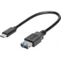 renkforce USB-C–USB 3.0 A adapterikaapeli OTG:lla, 0,15 m, musta, kullatut koskettimet