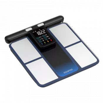 RENPHO MorphoScan MSC01 vaaka, musta/hopea, USB-C, Bluetooth