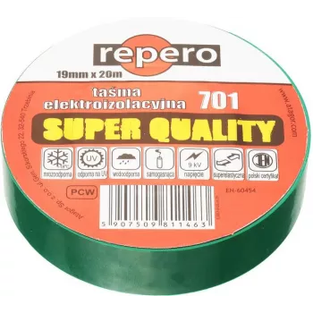 REPERO 701 vihreä PVC-eristysnauha 19 mm x 20 m