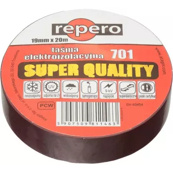 REPERO 701 PVC-eristysnauha ruskea 19mm x 20m