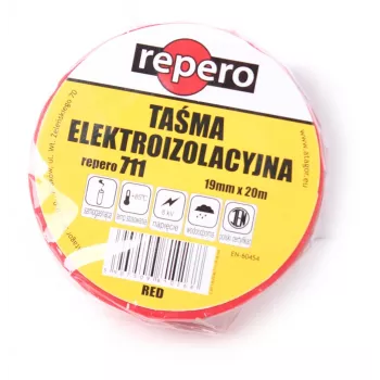 REPERO 711E punainen PVC-eristysteippi 19 mm x 20 m