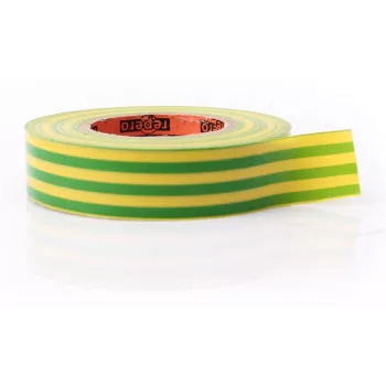 REPERO 711E kelta-vihreä PVC-sähköeristysteippi 19 mm x 20 m