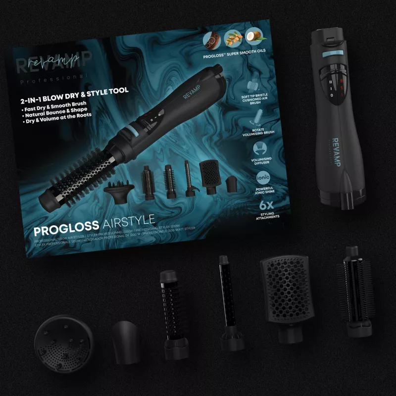 Revamp DR-1250X-EU Progloss Ionic Airstyle 6-in-1 -ilmanmuotoilija