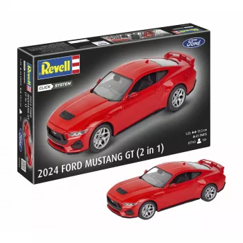 Revell 07743 2024 Ford Mustang GT Click-System 1:25 muovinen pienoismallirakennussarja