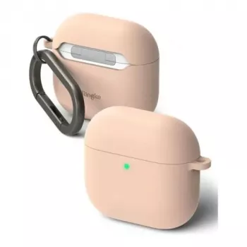 Ringke AirPods 4 kotelo silikoni Pink Sand