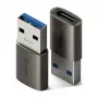 Ringke sovitin USB-plugi USB-C-liitäntään (2 kpl) Gunmetal
