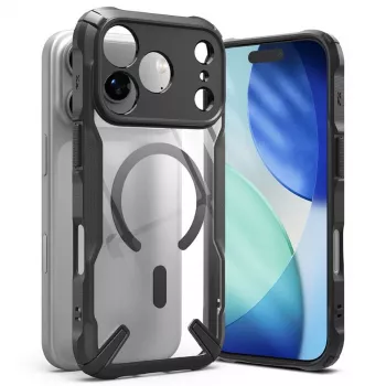 Ringke Fusion X magneettinen MagSafe-kotelo iPhone 17 Pro Maxille – musta