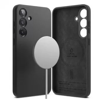 Ringke Galaxy S25 Plus -kotelo silikoni magneettinen musta