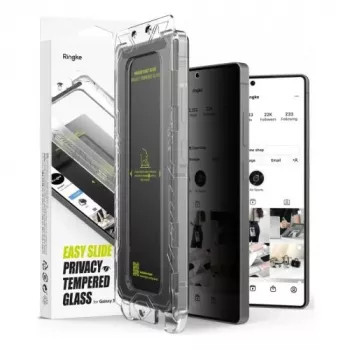 Ringke Galaxy S25 Ultra näytönsuojakalvo Premium Easy Slide Privacy Tempered Glass 9H asennustyökalulla (2 kpl) läpinäkyvä