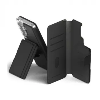 Ringke Galaxy S26 Plus -kotelo Folio Stand Wallet magneettinen musta