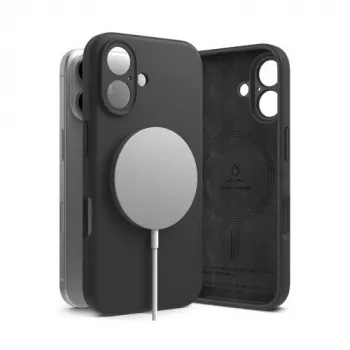 Ringke iPhone 16 -kotelo silikoninen magneettinen musta