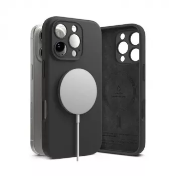 Ringke iPhone 16 Pro Max kuori silikoni Magnetic Black