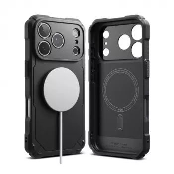Ringke iPhone 17 Pro Max -kotelo Rugged Gear Magnetic musta