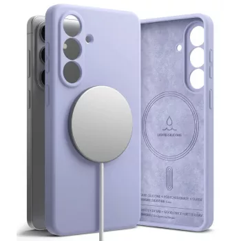 Ringke silikoninen magneettinen MagSafe-kotelo Samsung Galaxy S26 Plus, Lavender