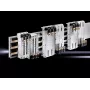 Rittal CB laitesovitin SV 9345.730, 140 x 345 mm, polyamidi, harmaa RAL 7035, 5 mm virtakiskoille