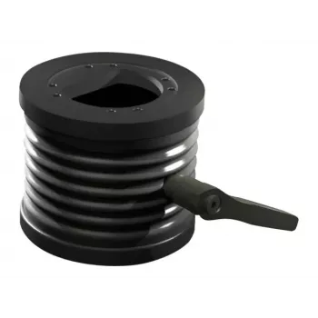 Rittal CP kallistussovitin ±45° varsiiliitännälle Ø 130 mm, alumiinivalu, grafiitinharmaa RAL 7024 6206.420