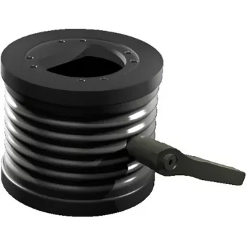 Rittal CP kallistussovitin ±45° varsiiliitännälle Ø 130 mm, alumiinivalu, grafiitinharmaa RAL 7024 6206.420