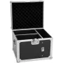 ROADINGER flightcase 2 x CAT-80 beam-efektille, 50 kg, musta laminoitu, 47,5 x 41,5 x 42,5 cm