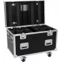 ROADINGER Flightcase 4x LED IP TMH-H420 Wash -liikkuvalle valopäälle pyörillä