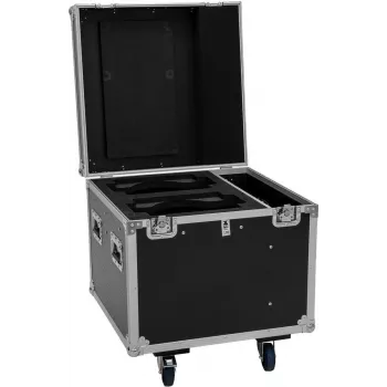ROADINGER Flightcase PRO 2x IP TMH-W285 pyörillä musta 100kg kantavuus