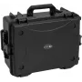 ROADINGER muovikotelo 8x AKKU Flat Light -valolle trolylla 55x42x26cm musta