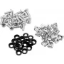 ROADINGER rack-ruuvisarja 20x M6 x 15 mm 19 tuuman rack-asennukseen