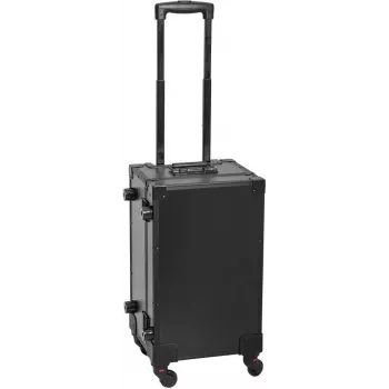 ROADINGER UKC-4R yleinen trolley-laukku teleskooppikahvalla musta, sisämitat 45,5 x 27,5 x 20 cm