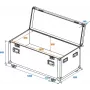 ROADINGER Universal Tour Case 120 cm pyörillä Professional 30126413