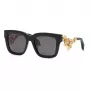 Roberto Cavalli SRC041M520700 unisex aurinkolasit - musta kehys, harmaat liukuvärilinssit, 52 mm