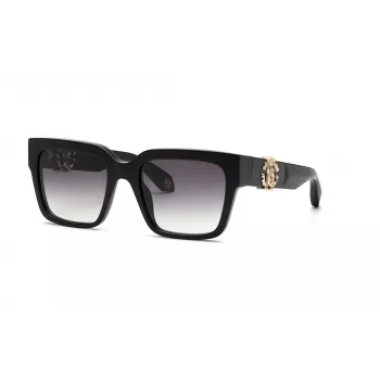 Roberto Cavalli naisten aurinkolasit SRC040M540700 54 mm butterfly square musta harmaa gradient UV400