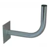 ROBSON antennin seinäteline L300 (30 cm) – kuumasinkitty teräs, 38 mm mastopuristin, 4-pistekiinnitys, ulkokäyttöön