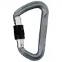 Rock Empire Racer S Screw Gate -karabiini harmaa