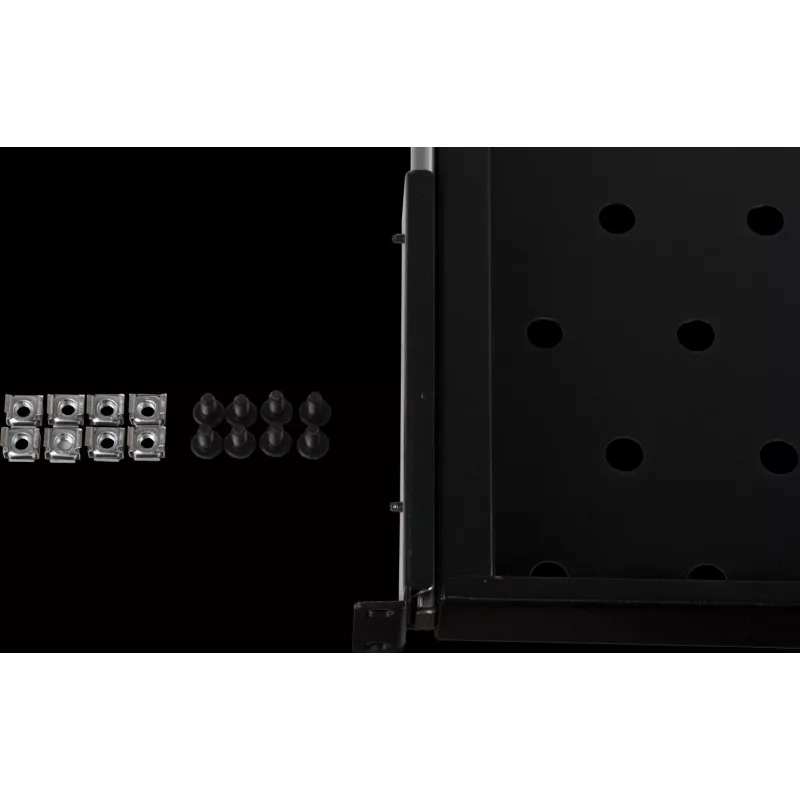 Rockstable RS19-UH69 1U 19 tuuman ulosvedettävä räkkihylly, SPCC-teräs, musta