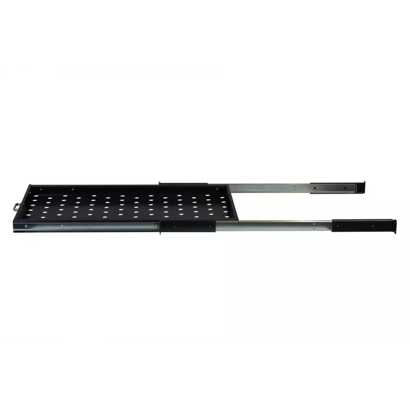 Rockstable 1U 19 inch ulosvedettävä hylly - liukuhylly - SPCC-teräs - musta - 5,87 kg (RS19-UH612)