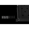 Rockstable 1U 19 inch ulosvedettävä hylly - liukuhylly - SPCC-teräs - musta - 5,87 kg (RS19-UH612)