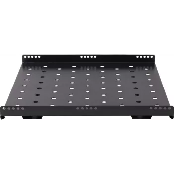 Rockstable 1U 19 tuuman Heavy-Duty räkkihylly - kiinteä hylly - SPCC-teräs - musta - 1 kpl - 3,2 kg (RS19-SFH68)