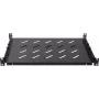 Rockstable 1U 19 inch Heavy Duty -hylly - kiinteä räkkihylly - SPCC kylmävalssattu teräs - musta - 50 kg kantavuus - 760 mm syvyys (RS19-SFH76)