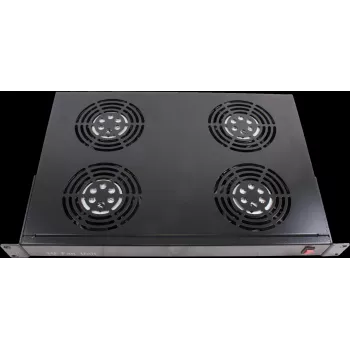 Rockstable 1U 19-tuuman Tuuletuselementti - Tuuletin - Sisäänrakennettu tuuletin - 440 m³/h - Teräs - Musta - 1 kpl (RS19-FT1U4)