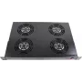 Rockstable 1U 19-tuuman Tuuletuselementti - Tuuletin - Sisäänrakennettu tuuletin - 440 m³/h - Teräs - Musta - 1 kpl (RS19-FT1U4)
