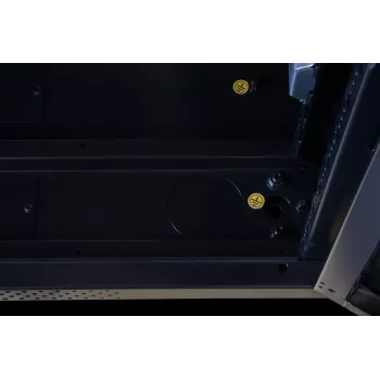 Rockstable 32 HE 19 tuuman palvelinkaappi lasiovella - pystykaappi - 32U - 800 kg - lukittava lukko - asennuskiskot - säädettävät jalat (RS19-8832)
