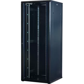 Rockstable 42U 19 tuuman palvelinkaappi lasiovella - pystykaappi - 42U - 800 kg - avainlukko - asennuskiskot - säädettävät jalat (RS19-8842)