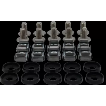 Rockstable M6 Phillips ruuvisarja - räkkiasennus - hopea - 10 kpl (RS19-M611)